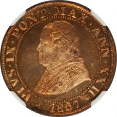 1/2 Soldo / 2 1/2 Centesimi- Pio IX
