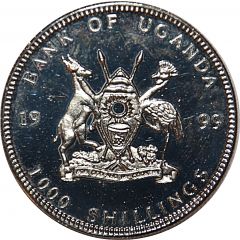 1000 Shillings 20 Euro cent Netherlands