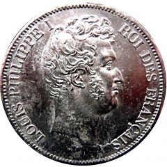 5 Francs - Louis-Philippe I with I - engraved edge