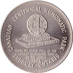 Medallion - Sudbury `Numismatic Park` `Big Nickel`