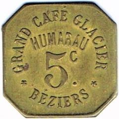 5 Centimes - Humarau - Béziers 34