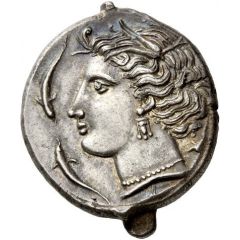 Tetradrachm Uncertain Punic mint, Lilybaion or Entella