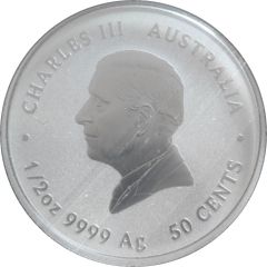 50 Cents - Charles III 1st Portrait - Year of the Snake; Fu` - Prosperity