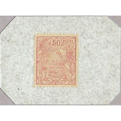 50 Centimes emergency postage WWI
