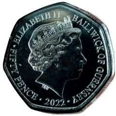 50 Pence - Elizabeth II Around the World in 80 Days - Singapore