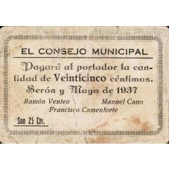 25 Céntimos Serón