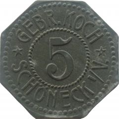 5 Pfennig - Schöneck Gebr. Koch