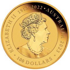100 Dollars In the name of Elizabeth II, 6th Portrait - Australian Swan - Gold Bullion