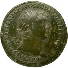 Sestertius - Trajan S P Q R OPTIMO PRINCIPI S C, Pax