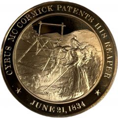 Medal - History of the United States Cyrus McCormick Patents His Reaper