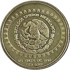 25 Pesos Serpiente Emplumada - 1/4 oz Gold Bullion