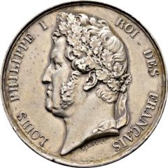 Medal - Louis Philippe I Visit of Ahmed I Bey of Tunis to Paris Mint, silver