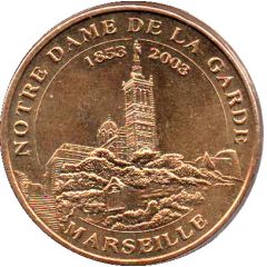Monnaie de Paris Tourist Token - Marseille Notre-Dame de la Garde