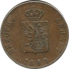 3 Pfennige - Alexander Charles Joint Coinage