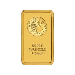 Bar - 5 Gram - Perth Mint Kangaroo Gold Bar