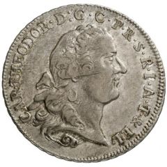 1/2 Thaler - Charles Theodore Konventionstaler