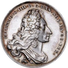 Medal - Frederik IV For the Reformation Anniversary, silver issue