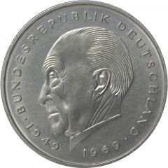 2 Deutsche Mark Konrad Adenauer