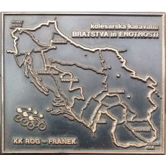 Plaquette - Kolesarska karavana bratstva in enotnosti