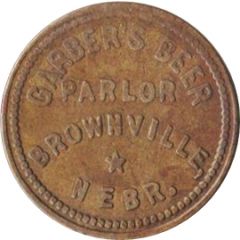 5 Cents - Garber`s Beer Parlor Brownville, Nebraska