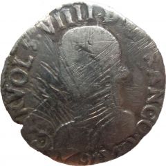 1/2 Teston - Henri III 2nd type