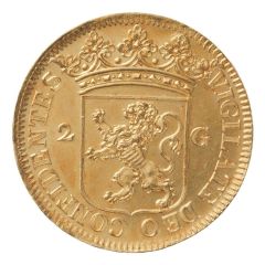 2 Gulden Gold; Piedfort 8 ducat weight
