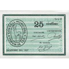 25 Céntimos Cervià de Ter