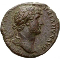 As - Hadrian P M TR P COS III S C, Pax