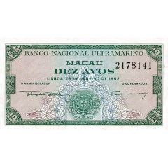 10 Avos Banco Nacional Ultramarino