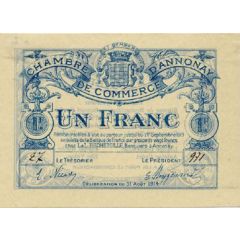 1 Franc - Chambre de commerce d`Annonay [07]