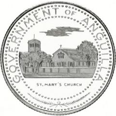 1/2 Dollar - Elizabeth II St. Mary`s Church