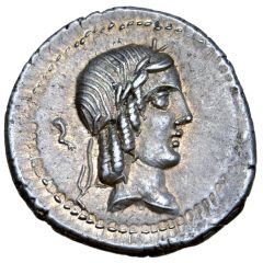 Denarius Calpurnia: Lucius Calpurnius Piso Frugi, L•PISO•FRVGI