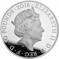 10 Pounds - Elizabeth II Queen’s 90th Birthday, Silver Proof