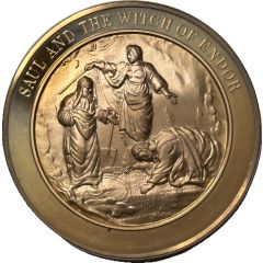 Medal - Thomason Medallic Bible Saul Visits the Witch