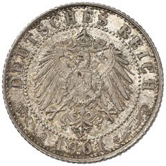 1/2 Mark - Wilhelm II type 2 - small shield - Pattern