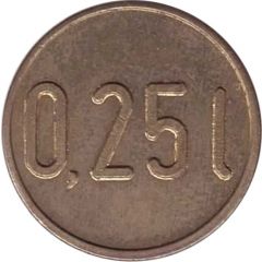 Supermarket deposit token - 0.25 L
