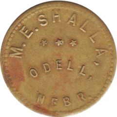 50 Cents - M.E. Shalla Odell, Nebraska