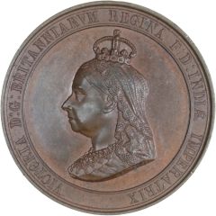 Medal - Victoria Diamond Jubilee; J. Carter, bronze, 45mm