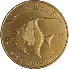 Monnaie de Paris Tourist Token - La Rochelle Aquarium - Zanclus cornutus