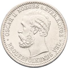 50 Øre / 15 Skilling - Oscar II