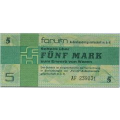 5 Mark Forum-Scheck