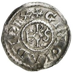 Denier - Charles II the Bald Aachen mint