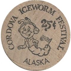 Wooden Nickel - Cordova IceWorm Festival Cordova, Alaska