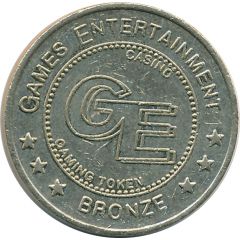 Casino Gaming Token - Games Entertainment Bronze