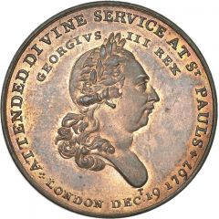 Medalet - George III Naval Thanksgiving, bronze