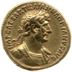 Aureus - Hadrian P M TR P COS III, Bonus Eventus