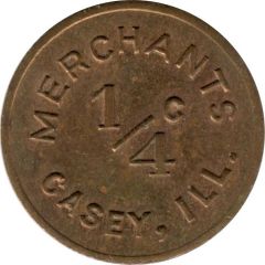1/4 Cent - Casey Merchants Casey, Illlinois