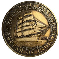 Medal - Inter-Club Numismatic Council 46th Coinarama, Star of India