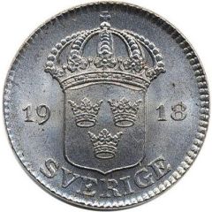 25 Öre - Gustaf V Pattern strike