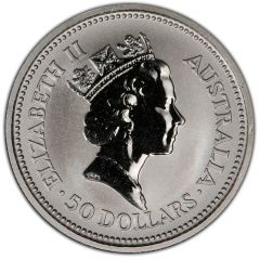 50 Dollars - Elizabeth II 3rd Portrait - Koala - Platinum Bullion Coin
